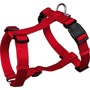Trixie 203403 Premium Pettorina ad H, Per cani, Rosso, Taglia M-L (Misure 52-75 cm/20 mm)