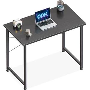 ODK Scrivania per Computer, 80x40cm Scrivania da Ufficio, Scrivanie Adatte per Camere da Letto e Soggiorni, Nero