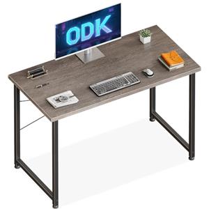 ODK Scrivania per Computer, 100x48cm Scrivania da Ufficio, Scrivanie Adatte per Camere da Letto e Soggiorni, Grigio