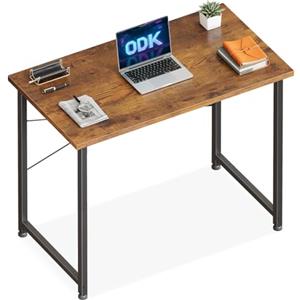 ODK Scrivania per Computer, 80x40cm Scrivania da Ufficio, Scrivanie Adatte per Camere da Letto e Soggiorni, Marrone