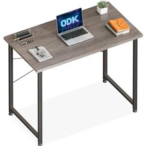 ODK Scrivania per Computer, 80x40cm Scrivania da Ufficio, Scrivanie Adatte per Camere da Letto e Soggiorni, Grigio