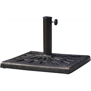 Outsunny Base per Ombrellone Diametro 3,8/4,8cm Peso 15Kg da Giardino Resina 47x47x32cm