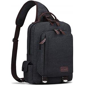 S-ZONE Uomo Zaino a Tracolla Borsa da Petto Borsa a Tracolla da 13 Pollici Borsa Sportiva Borsa per il Corpo Zaino da Viaggio Zaino da Trekking All'aperto Ciclismo Viaggio