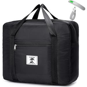 SUCIKORIO 40X30X15cm Air France British Airways Jet 2 Bagaglio a Mano Borsa da Viaggio Impermeabile Oxford Borsone da Viaggio Pieghevole 18L Borsoni Travel Bag Unisex Weekender con Pesa Valigia, Nero