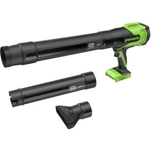 Greenworks 24V Soffiatore per Foglie a Batteria, 209km/h 7,65m³/min Potente da Giardino & Auto, Leggero & Compatto, Velocità Variabile con Blocco, Senza Batteria BLH22SA1