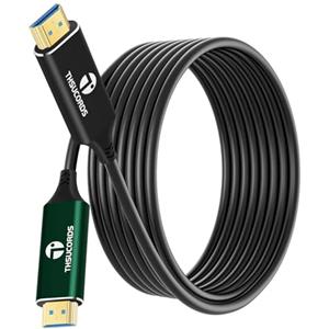 Thsucords 8K HDMI Fibra Ottica in Cavo 5M, Cavo HDMI 2.1 ad Alta Velocità Supporta 48 Gbps 8K @60Hz 4K @120 Hz HDR Dinamico HDCP 2.2 e 2.3 eARC per PS5, Xbox Series X, PC, TV