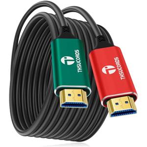 Thsucords 4K HDMI Fibra Ottica in Cavo 5M, Supporto Cavo HDMI 2.0 UHD 4K @60 Hz HDR/18 Gbps/4:4:4/3D/ARC/HEC/per RTX 3080/3090 Xbox Series X PS5 Denon AV Receiver LG Samsung Sony TV