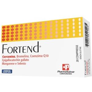 PHARMASUISSE - Fortend Integratore Alimentare per Tendini e Legamenti con Curcumina, EGCg, Bromelina, Coenzima Q10, Manganese e Selenio - 20 Compresse