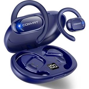 Conyat Bluetooth 5.4 Auricolari traduttori in Tempo reale con 164 Lingue, 58Ore Open-Ear Cuffie Traduttore Simultaneo Vocale con 7 Modalità, Blu