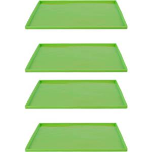 Omabeta Tappetini disidratatori per Frutta , vassoi disidratatori in Silicone multifunzionali Senza BPA Facili da Pulire con Bordi per Verdure per Biscotti per involtini di Frutta(Verde)