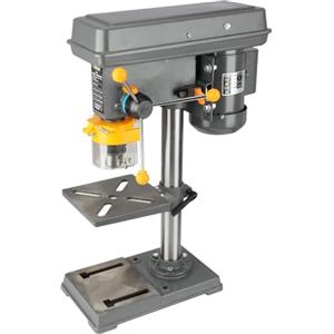 Hoteche Trapano da tavolo con supporto da 500 W, 230 V, 9 velocità da 280 a 2350 giri/min, diametro massimo di foratura 16 mm, 50 mm, distanza mandrino MT2, ideale per lavori di perforazione precisi,