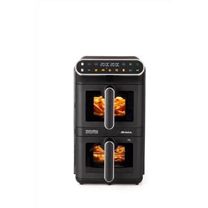 Ariete - Friggitrice Ad Aria Doppia Verticale 4640-nero
