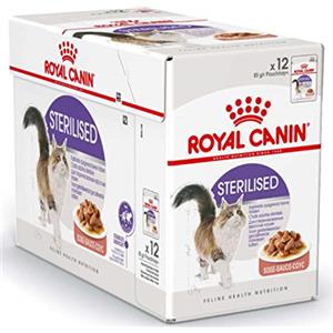 Royal Canin Feline Sterilised in Gelatina | 12 x 85 g | Alimento completo per gatti adulti sterilizzati