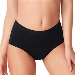 Cotonella 2 Period Panties ADB63 Coulotte da Ciclo Mestruale Flusso Abbondante. Mutande Assorbenti Mestruali - Lavabile - Periodico - Incontinenza - Mestruazioni - Donna Intimo Protettive Nero 4/L