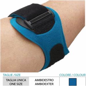 SAFTE SpA Orione 250 - Pressore per Epicondilite Verde/Azzurro Misura Unica con Cuscinetto Viscoelastico