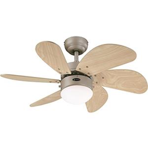 Westinghouse Lighting 78158 Ventilatore A Soffitto Per Interni A Sei Pale, Beige, 76 x 76 x 38 cm