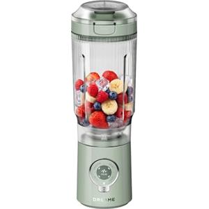 DREAME PortFresh Frullatore Portatile, Base Rimovibile, Ricarica Rapida, Bicchiere 880 ml Senza BPA (Capacità 500 ml), 5 Funzioni Preimpostate, Modalità di Autopulizia, Lavabile in Lavastoviglie,Verde