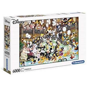 Clementoni Disney - Puzzle 6000 Pezzi per Adulti e Ragazzi, Illustrazione Disney Gala Mickey Mouse Characters, Idea Regalo, Made in Italy, 168,6x118,4 cm, 36525