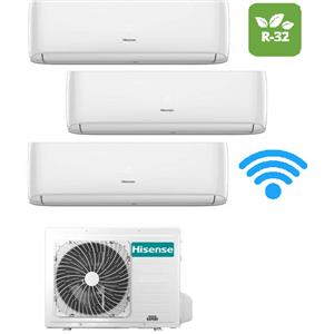 Hisense Climatizzatore Condizionatore Nuova Serie HI COMFORT 7+7+7 CF trial split esterna 3AMW52U4RJA Gas R32, WiFi integrato, 7000+7000+7000 Classe A++ Inverter Pompa di calore NEW!!!!