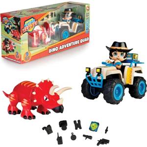 Famosa Action Heroes Dino Adventure Quad con Triceratopo e Accessori per Bambini dai 4 Anni - ACN01010