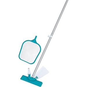 Bestway 58013-6 Kit pulizia per la piscina AquaClear, con aspiratore e skimmer