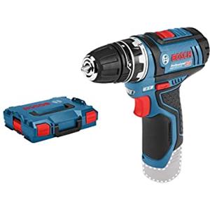 Bosch Professional Gsr 12V-15 Fc Flexiclick System 12V System Trapano-Avvitatore a Batteria, con 1X Accessorio, Mandrino Autoserrante Gfa 12-B, Batteria e Caricabatteria Non Incluse, in L-Boxx