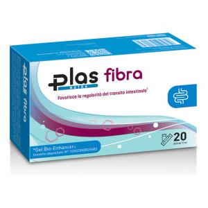 PLAS FIBRA - Integratore Alimentare Lassativo Forte in 20 Stick Gel per Stitichezza e Gonfiore Addominale con Fibre Naturali