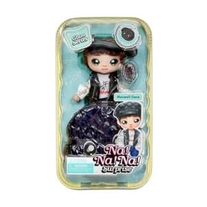 Na! Na! Na! Surprise Na Na Na Surprise Bambolotto alla Moda 2-in-1 e Borsa Metallizzata Serie Glam - da Collezione - Bambolotto Mora con Cappello con Orecchie da Cane e Borsetta a Forma di Cagnolino - Maxwell Dane