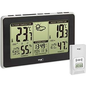 TFA Dostmann 35.1151.01 Mondo - Stazione meteorologica Wireless (Nero)