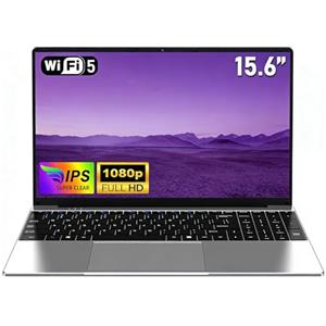 NAIKLULU Computer Portatile 15,6 Pollici, Processore 4425Y, 16GB RAM 256GB SSD Laptop Pc Portatile 2026, FHD 1920x1080P, Batteria 5000mAh, Webcam, Slot Scheda TF
