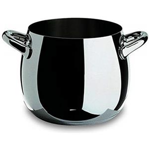 Alessi Pentola Mami in Acciaio Inossidabile 18/10 Lucido - Design di Stefano Giovannoni, 20 cm, 560 cl