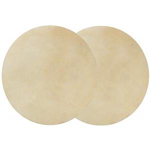 SPYMINNPOO Bongo Drum Head, 2PCS Drum Head Accessorio per un Suono Chiaro e Coerente in Finta Pelle di Bufalo per Tamburi Bongo Africani (8,5 pollici)