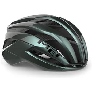 MET Casco da bicicletta MET Trenta 3K Carbon Hyper Teal | Glossy Taglia S