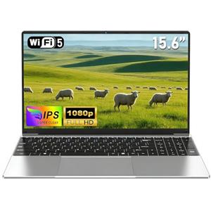 NAIKLULU 15,6 Pollici Computer Portatile 2026, Processore M3-6Y30, 16GB RAM 256GB SSD Laptop Pc Portatile, Full HD 1920x1080P, Batteria 5000mAh, Webcam, WiFi 5, Slot Scheda TF