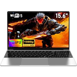 NAIKLULU 15.6 Pollici Computer Portatile 2026, Processore i5 6200U (2,3 a 2,8 GHz), 16GB RAM 512GB SSD Pc Portatile Laptop, Tastiera Completa Retroilluminata, Tipo-C, FHD 1920x1080P