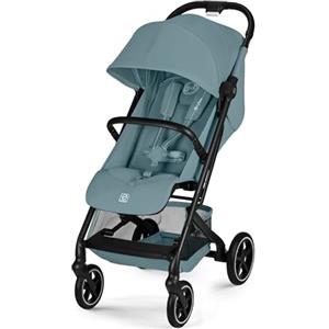CYBEX Gold Passeggino BEEZY con posizione reclinabile ergonomica, Dalla nascita a circa 4 anni (max. 22 kg), Pieghevole in modo compatto, Sistema di cinture a una mano, Stormy Blue