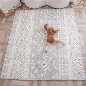 SUPERBE BEBE Tappeto Gioco Bambini Pieghevole 150x180x1cm Palestrina Neonato Montessori Reversibile Non Tossico E Impermeabile In Schiuma Per Bimbi. Palestra Neonati - Tappeto Tummy Time Neonati - Regalo Bambino