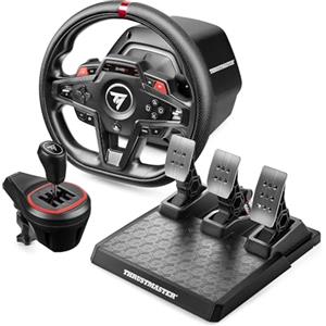 Thrustmaster T248R Shifter Pack, Volante Force Feedback da 3,1 N⋅m con Cambio TH8S e Pedaliera, Per PS5, PS4 e PC