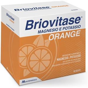 MONTEFARMACO OTC SpA Montefarmaco - Briovitase Orange Integratore Alimentare di Magnesio e Potassio 30 Buste