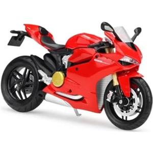 Bburago Maisto Ducati 1199 Panigale - Modello in Scala 1:12 con Manubrio Girevole e Asse Posteriore Molleggiato