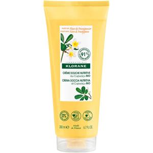 Klorane Crema Doccia Nutritiva al Burro di Cupuacu BIO e Fiore di Frangipane 200ml - Deterge e Nutre le Pelli Secche
