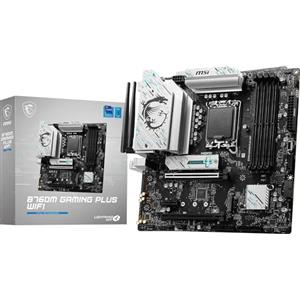 MSI B760M GAMING PLUS WIFI Scheda madre mATX - Supporta processori Intel 14°, 13° & 12° Gen, LGA 1700 - DDR5 Memory Boost 6800+MHz/OC, 1x PCIe 4.0 x16, 2 x M.2 Gen4, 2.5G LAN, Wi-Fi 6E