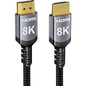 Sniokco 8K 4K Cavo HDMI 2.1 48Gbps 10 Metri, Certificato Alta Velocità Cavi HDMI® 0.01ms 4K 240Hz 165Hz 120Hz 8K 60Hz eARC Netflix HDCP 2.3 2.2 DTS:X HDR10+ TV Monitor Proiettore Sky-Q