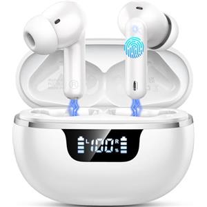 Donerton Cuffie Bluetooth 5.4, Auricolari Bluetooth Stereo HiFi, 48 Ore Cuffiette In Ear con 4 ENC Cancellazione Rumore Mics, IP7 Impermeabili Cuffie Senza Fili, Cuffiette Touch Control