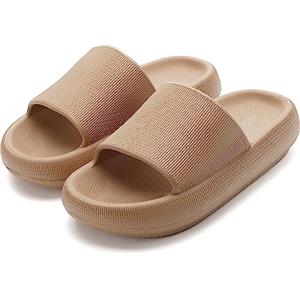 Donpapa Ciabatte Casa Donna Estive Pantofole Nuvola Uomo Originali Piscina Slides Gomma Cuscino Doccia Sandali Antiscivolo Scarpe da casa YZ NEWMarrone 42-43
