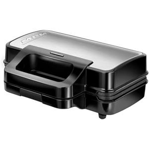 MPM MOP-43M 3 in 1 Sandwich Panini Maker, Piastre Intercambiabili, Tostapane Piastra, Waffle maker, Bistecchiera Elettrica, Grill per Carne e Pesce, Regolatore di Temperatura, 1000W