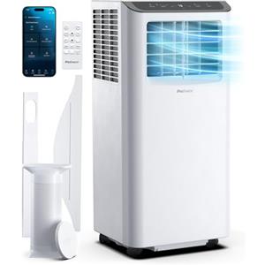 Pro Breeze Condizionatore portatile 9000 BTU 4 in 1. Con telecomando, timer 24 ore e kit di ventilazione per finestre inclusi. Con classe A di efficienza energetica