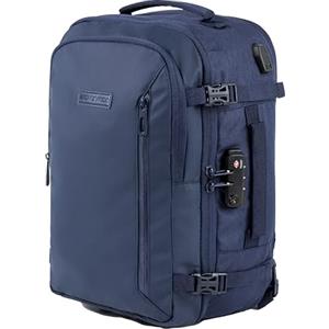 BidMamba Zaino Bagaglio A Mano 40x20x25 Ryanair, Zaino Borsa 20L Voli Low Cost Easyjet - Blu Navy