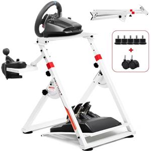 GTPLAYER Supporto per volante per G923 G29 G920 T300RST500RS Volante da gioco con feedback di forza e leva del cambio TH8A V1 - Fanatec Clubsport PS4 - Inclinabile