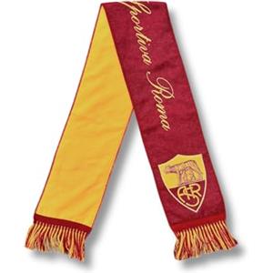 AS Roma Sciarpa Jacquard VIP Rossa Logo Tradizionale